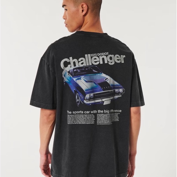 2 HOLLISTER Challenger & Dodge T Shirts - XXL - Picture 1 of 6